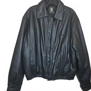 Gear for Sport Leather Coat Silver Wind Black Men's Medium